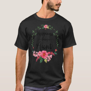 Glück ist eine Tante Frauen Blume Decke Tante T-Shirt