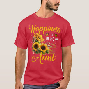 Glück ist eine Tante Sonnenblumen Liebhaber T-Shirt