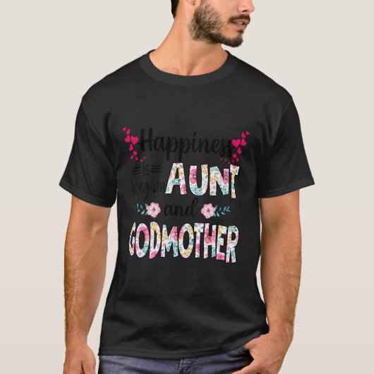 Glück ist eine Tante und Blume Godmets G T-Shirt (Vorderseite)