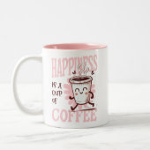 Glück ist eine Tasse Kaffee Retro (Links)