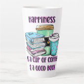 Glück ist eine Tasse Kaffee und ein gutes Buch (Vorderseite)