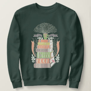 "Glück ist eine Tasse Kaffee und ein gutes Buch" Sweatshirt