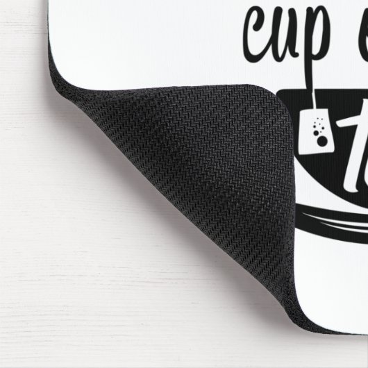 Glück ist eine Tasse Tee Funny Hot Summer Mousepad (Ecke)