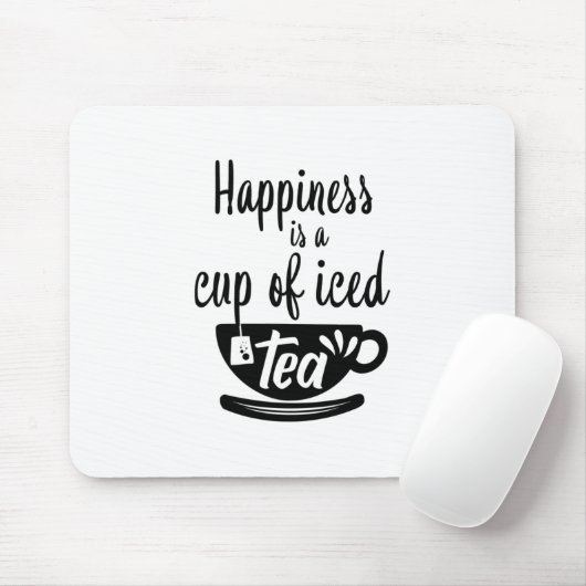 Glück ist eine Tasse Tee Funny Hot Summer Mousepad (Mit Mouse)