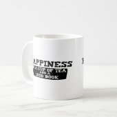 Glück ist eine Tasse Tee und ein gutes Buch (Vorderseite Links)