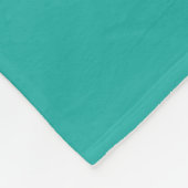 Glück ist eine warme Mops-Silhouette Fleecedecke (Ecke)