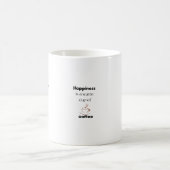 Glück ist eine warme Tasse Kaffeetassen (Mittel)