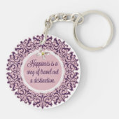 Glück ist eine Weise der Reise… Schlüsselanhänger (Rückseite)