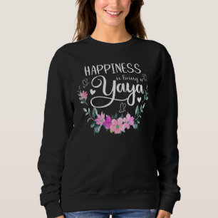 Glück ist eine Yaya Frauen Blumendekor Grand Sweatshirt