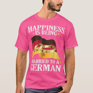 Glück ist einem deutschen Ehemänner Verheiratet T-Shirt