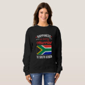 Glück ist einem Südafrika Verheiratet Sweatshirt (Vorne ganz)
