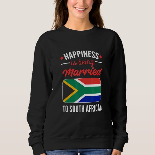 Glück ist einem Südafrika Verheiratet Sweatshirt (Vorderseite)