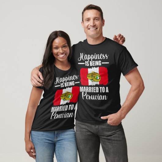 Glück ist einer peruanischen Hochzeit Verheiratet. T-Shirt (Unisex)