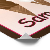 Glück ist Eiscreme-Poster Poster (Ecke)