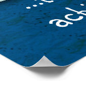 Glück ist...Erreichbarkeit Druck Poster (Ecke)