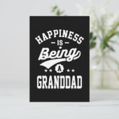 Glück ist es, ein Granddad-T - Shirt-Geschenk zu s RSVP Karte (Stehend Vorderseite)