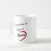 Glück ist es, ein Niece zu sein Kaffeetasse (Vorderseite Links)