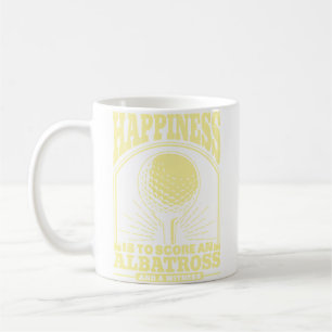 Glück ist es, einen Albatros zu erzielen und Golf Kaffeetasse