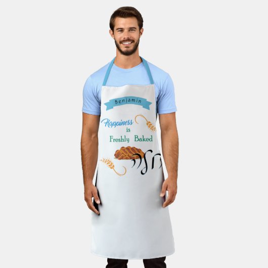 Glück ist frisch gebackene Challah - jüdische Schü Schürze (Getragen)