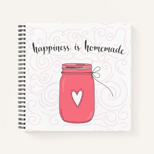 Glück ist hausgemacht notizblock (Vorderseite)