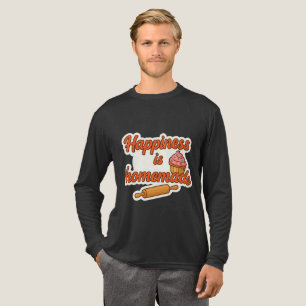 Glück ist hausgemachte Aufkleber Tri-Blend Shirt