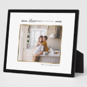 Glück ist hausgemachte Foto Plaque Fotoplatte (Seite)