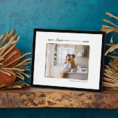 Glück ist hausgemachte Foto Plaque Fotoplatte (Seite)