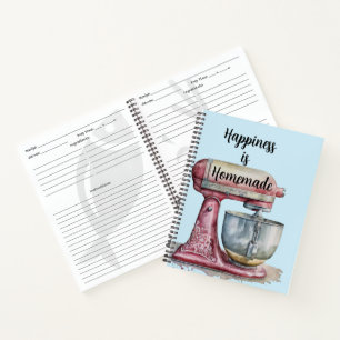 Glück ist hausgemachte Rezept Notizblock