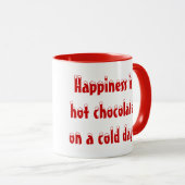 Glück ist heiße Schokoladen-Tasse Tasse (VorderseiteRechts)