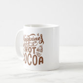 Glück ist heißes Kakao Kaffeetasse (Vorderseite Links)