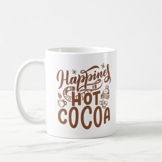 Glück ist heißes Kakao Kaffeetasse (Links)