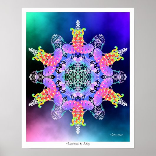 Glück ist Juicy Poster (Vorne)