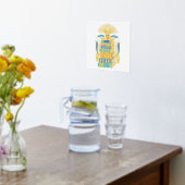 Glück ist Kaffee und Bücher Foliendrucke (Ablage(Küche))