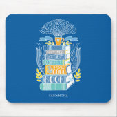 Glück ist Kaffee und Bücher Mousepad (Vorne)