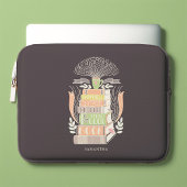 Glück ist Kaffee und Bücher Personalisiert Laptopschutzhülle