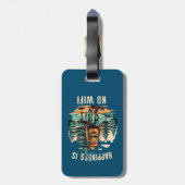 Glück ist kein Wifi-Backpacken Gepäckanhänger (Rückseite vertikal)