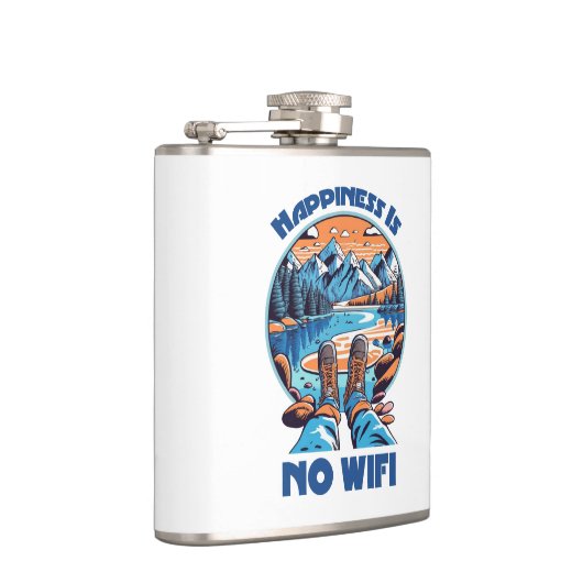 Glück ist kein Wifi-Wanderschuh Flachmann (Rechts)