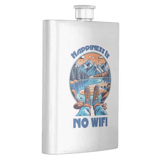 Glück ist kein Wifi-Wanderschuh Flachmann (Rechts)