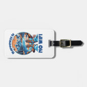 Glück ist kein Wifi-Wanderschuh Gepäckanhänger (Vorderseite horizontal)