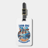 Glück ist kein Wifi-Wanderschuh Gepäckanhänger (Vorderseite vertikal)