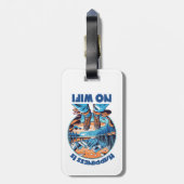 Glück ist kein Wifi-Wanderschuh Gepäckanhänger (Rückseite vertikal)