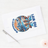 Glück ist kein Wifi-Wanderschuh Rechteckiger Aufkleber (Umschlag)