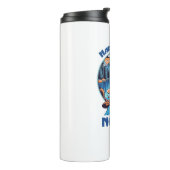 Glück ist kein Wifi-Wanderschuh Thermosbecher (Nach links gedreht)