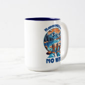 Glück ist kein Wifi-Wanderschuh Zweifarbige Tasse (VorderseiteRechts)