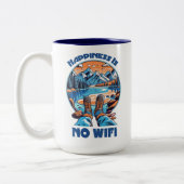 Glück ist kein Wifi-Wanderschuh Zweifarbige Tasse (Links)