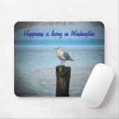 Glück ist Leben in Washington Mousepad (Mit Mouse)