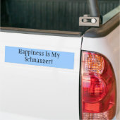 Glück ist mein Schnauzer! Autoaufkleber (Auf Lkw)