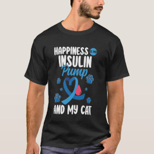 Glück ist meine Insulinpumpe Diabetes Diabetische T-Shirt
