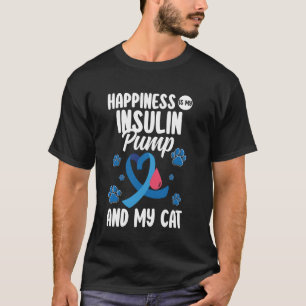 Glück ist meine Insulinpumpe Diabetes Diabetische T-Shirt