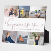 Glück ist | Mommy 6 Foto Collage Easel Plaque Fotoplatte (Seite)